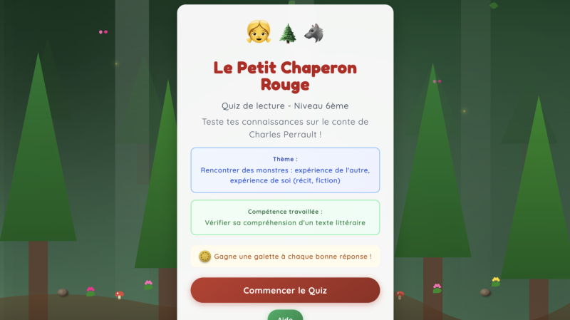 Le Petit chaperon rouge (6ème)