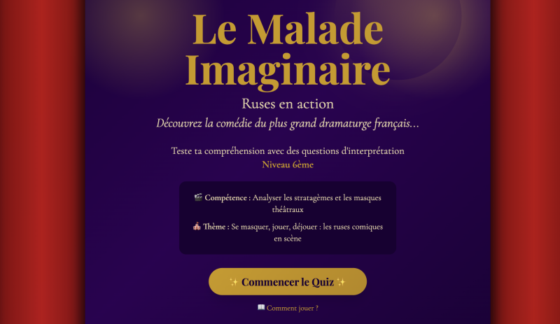 La ruse du Malade imaginaire (6ème)