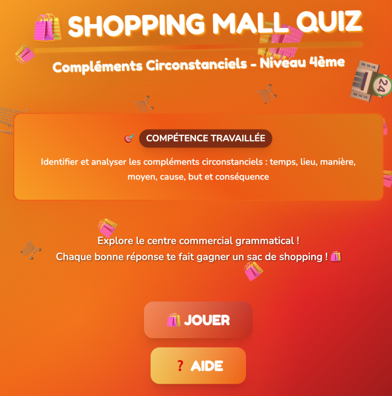 Les compléments circonstanciels (4ème)