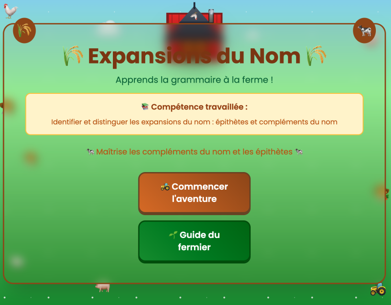 Les expansions du nom (5ème)