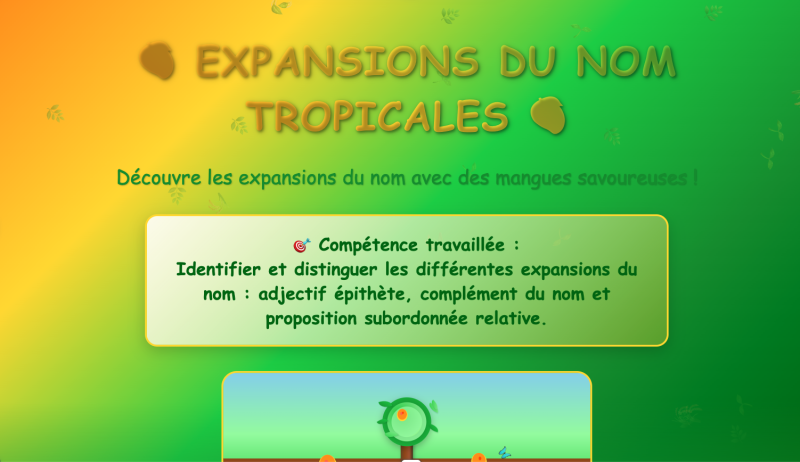 Les expansions du nom (Lycée)