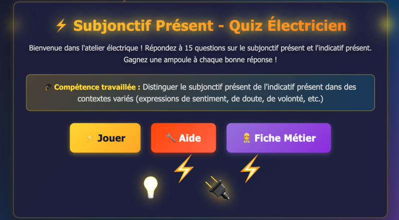 Le subjonctif présent (Lycée)