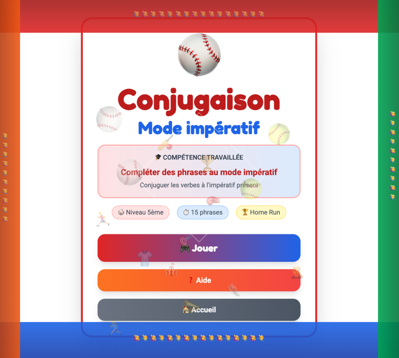 Le mode impératif (5ème)