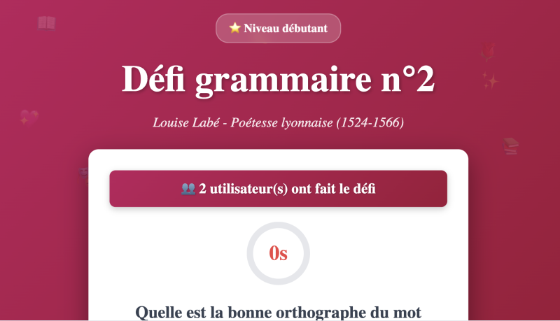 Défi grammaire n°2