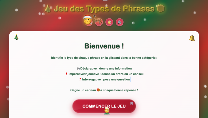 Les types de phrase (4ème) Gratuit