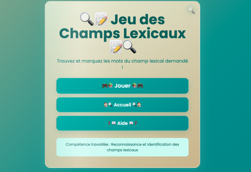Les champs lexicaux (6ème)