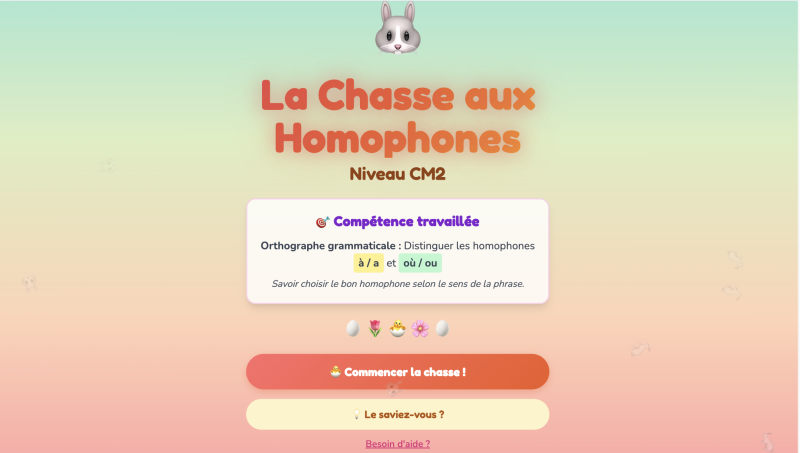 Les homophones à et a, où et ou (CM2)
