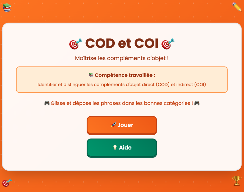 Le COD et le COI (5ème)