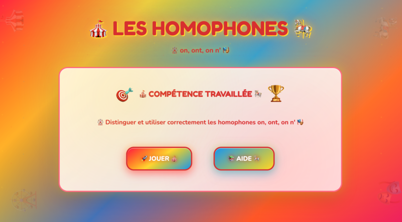 Les homophones on, ont, on n' (6ème)