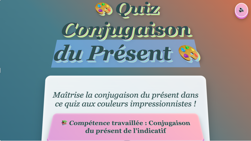 Le présent de l'indicatif (Lycée)