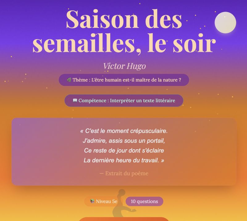 Saison des semailles, le soir (5ème)