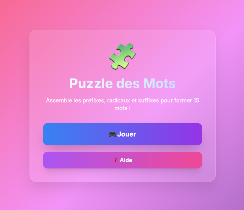 Le préfixe, radical, suffixe (5ème)