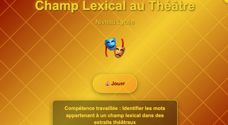 Le champ lexical (Lycée)